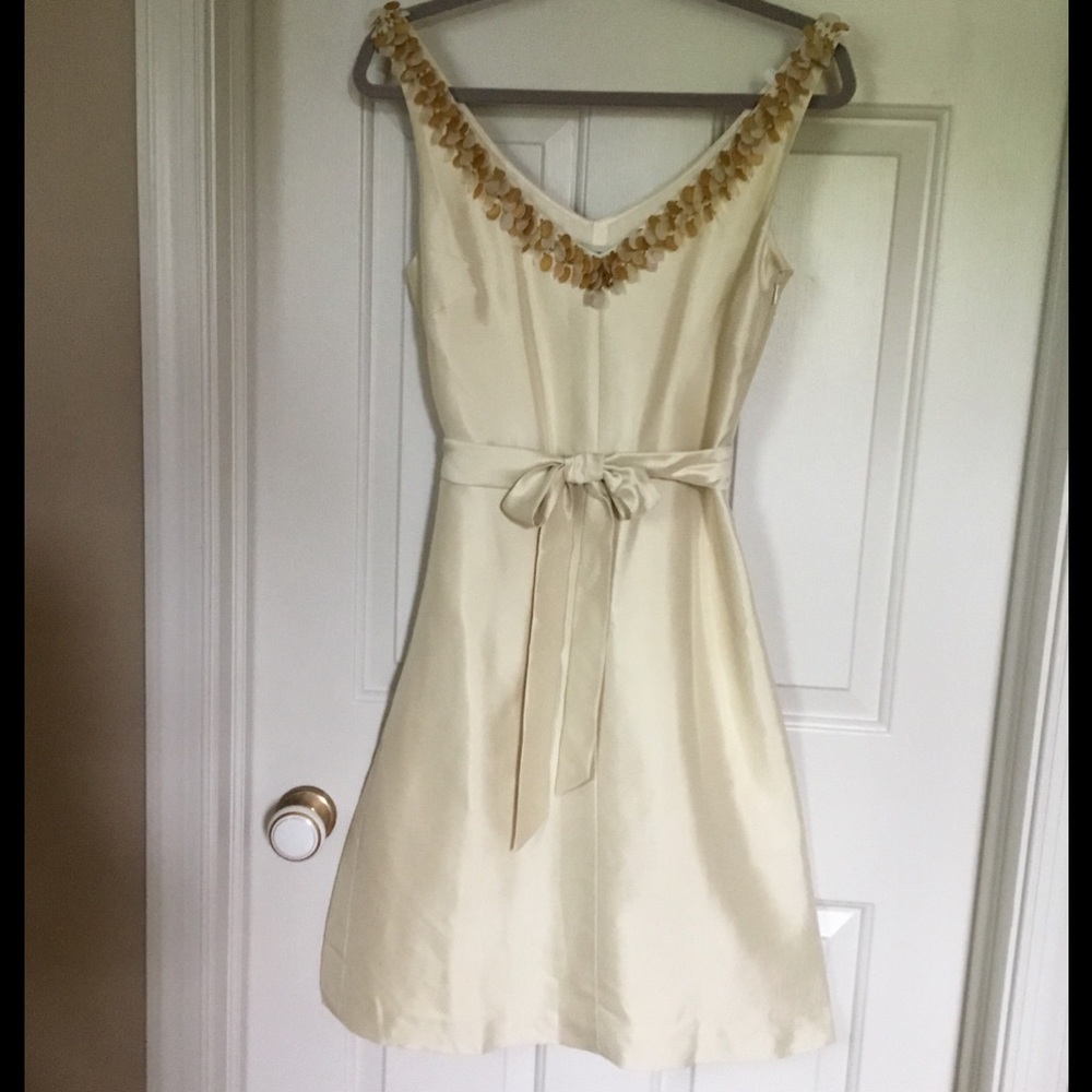 NWT Banana Republic 100% Silk Sequined Dress  6